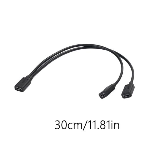 محول شحن أنثى مزدوج USB C إلى كابل شحن من نوع محول الطاقة المزدوج in Kuwait
