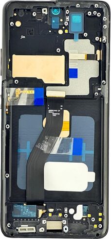 بديل شاشة Samsung Galaxy S21 Ultra 5G لشاشة Samsung S21 Ultra مع إطار SM-G998U SM-G998W G998A SM-G998B مجموعة رقمية تعمل باللمس مع أدوات باللون الأسود1 in Kuwait