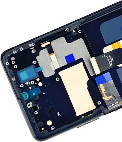 بديل شاشة Samsung Galaxy S21 Ultra 5G لشاشة Samsung S21 Ultra مع إطار SM-G998U SM-G998W G998A SM-G998B مجموعة رقمية تعمل باللمس مع أدوات باللون الأسود1 in Kuwait