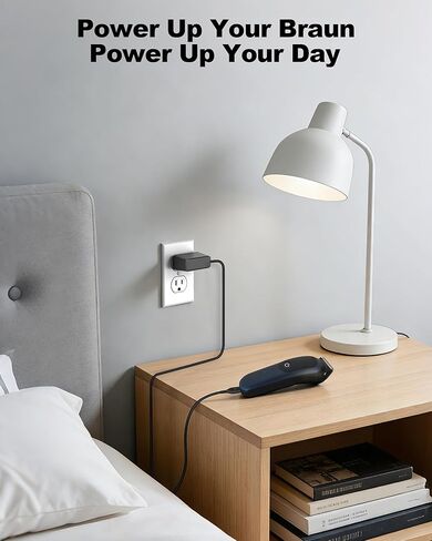 شاحن VHBW 5V لمجموعة Braun Series 9 9440 الكل في واحد - متوافق مع أدوات التشذيب الكهربائية AIO5490 AiO7440 AiO5470 - محول بديل لـ 463-5221 in Kuwait