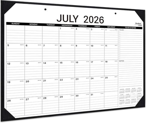 تقويم مكتب 2024 - تقويم مكتب كبير 2024، يناير 2024 - ديسمبر 2024، 22 بوصة × 17 بوصة، كتل كبيرة مسطرة، تصميم قابل للتمزيق، 2 واقيات للزوايا وخطافين للتعليق، تقويم مكتب مثالي للتنظيم in Saudi Arabia