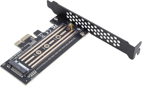 M.2 NVMe PCIe Adapter PCI E 5.0 X1 to M.2 SSD Converter Card 32Gbps Speed for 2280 2260 2242 2230 SSDs with 10 11 Support in Kuwait