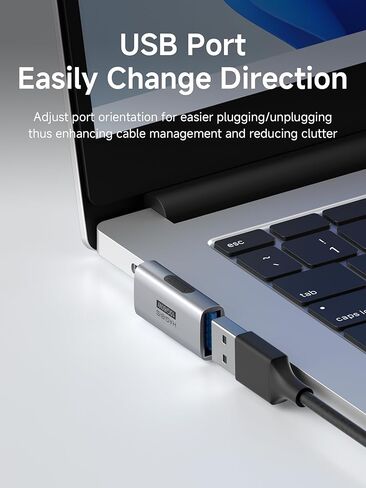 USB 3.2 Adapter 2 Pack, 90 Degree Right and Left Angle USB A Male to Female Connector OTG Adapter Cable Extender for Laptops Charger PC Car Mouse Keyboard (Vertical Back) in Kuwait