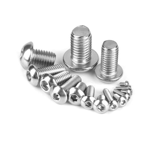 250pcs M2 M2.5 M3 M4 M5 M6 M8 M10 Machine Screws Set, Stainless Steel Hex Socket Bolts for Laptop Keyboard PC Repair, Assorted Metric Fasteners Kit for Electronics and in Kuwait