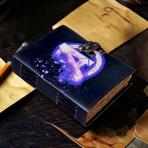 دفتر ملاحظات مصنوع يدويًا بحافة ورقية من الجلد من أم الأرض، دفتر كتابة شجرة الحياة، مفكرة يومية منقوشة عتيقة، غطاء غير مبطن مع طباعة ملونة للنساء، كتاب تعويذة فارغ من الظلال in Kuwait