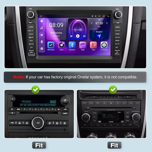 راديو ستيريو للسيارة مقاس 7 بوصات لسيارة Chevy Traverse 2008-2012، وحدة رأس ملاحة GPS تعمل باللمس بنظام Android 13 مع ذاكرة تخزين داخلية 4+64 جيجابايت، تدعم البلوتوث، WiFi، DSP، رابط المرآة، التحكم في عجلة القيادة، كاميرا احتياطية in Kuwait