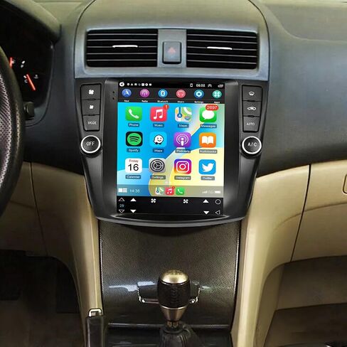 راديو ستيريو للسيارة Android 13 Double Din لسيارة Honda Accord 2003-2007 مع Carplay لاسلكي Android Auto 9.7 بوصة شاشة لمس لسيارة Accord Stereo GPS Bluetooth WiFi FM RDS DSP SWC-2+64G in Kuwait