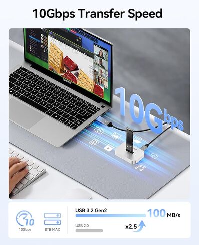 حاوية ORICO 10 جيجابت في الثانية M.2 NVMe SSD ومحول SATA، حافظة محرك أقراص صلبة خارجي من الألومنيوم USB 3.2 Gen 2، محطة إرساء M.2 خالية من الأدوات لـ PCIe/SATA M-Key/B+M Key SSD 2230-22110، متوافقة مع أجهزة Mac والكمبيوتر الشخصي in Kuwait
