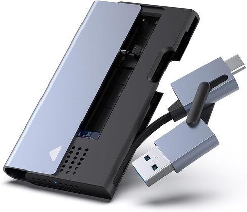 M.2 NVME SSD Enclosure, 10 Gbps USB Type-C/Type-A to NVME PCI-E M-Key/(B+M) Key Solid State Drive Enclosure Support UASP Trim in Kuwait