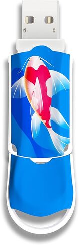 Integral 128GB XPression USB 3.2 Drive in Koi Fish Design Sleek and Beautiful Memory Stick Pen Drive, External Storage for Work, Study and Leisure in Saudi Arabia