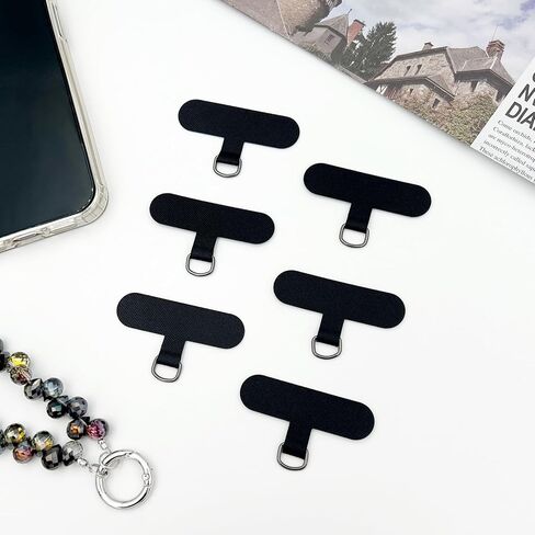 علامة تبويب حبل الهاتف لهاتف iPhone - رقعة حبل للهاتف الخلوي العالمي مع مشبك معدني - مرفق حزام لجميع حافظات الهاتف ذات التغطية الكاملة in Kuwait