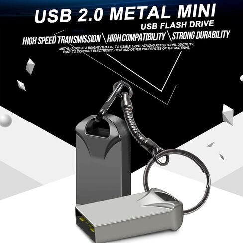محرك فلاش USB سعة 128 جيجابايت مع محول من النوع C وحبل، محرك قلم USB 2.0 عالي السرعة، شريحة ذاكرة تخزين صغيرة للهاتف/الوسادة/الكمبيوتر الشخصي/الكمبيوتر المحمول - (أسود 128 جيجابايت) in Kuwait