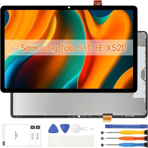 for Samsung Galaxy Tab S10 Fe Screen Replacement for Samsung Tablet S10 Fe LCD Display Touch Screen Digitizer Glass Full Assembly SM-X520 SM-X526 SM-X526B in Kuwait