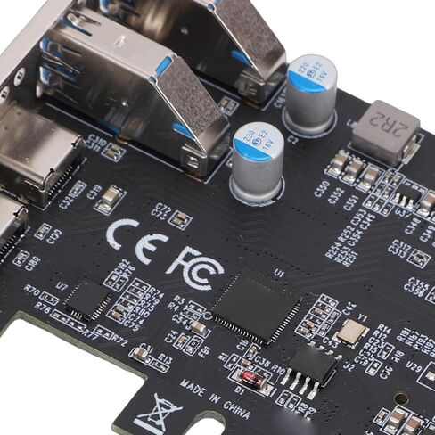 5Gbps PCIE USB Expansion Card, 2 Type C 2 USB 3.0 with Type E 19Pin IDC Port, PCI Express Expansion Card, Front Panel Adapter for Desktop PC in Kuwait