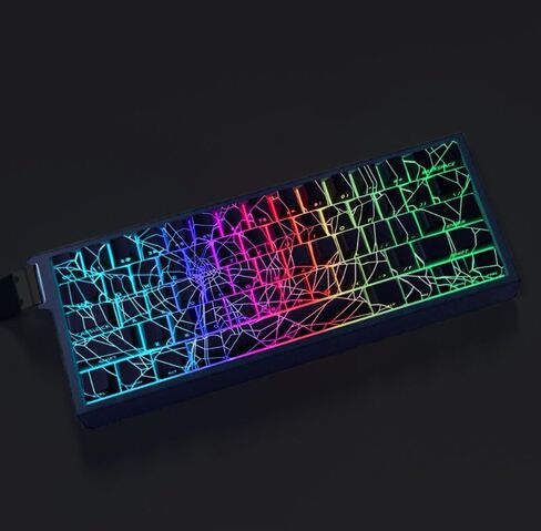 مجموعة مفاتيح Spiders Web Keycaps 64/74، أغطية مفاتيح Pbt ذات إضاءة خلفية شفافة مطبوعة جانبية لـ 60% 61 63 64 65 لوحة مفاتيح ميكانيكية، أغطية مفاتيح مخصصة بأنماط داكنة قوطية لمبرمجي الألعاب in Kuwait