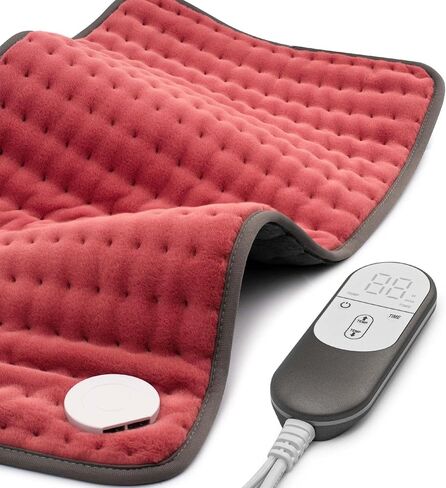 Heating pad for Back Pain Relief, Heating Pads for Neck, Shoulder, Abdomen, Fathers Mothers Day Gifts for Women, Men, Dad, Mom, Auto-Off,Machine Washable, Moist Dry Heat Options, Extra Large 12"x24" in Saudi Arabia