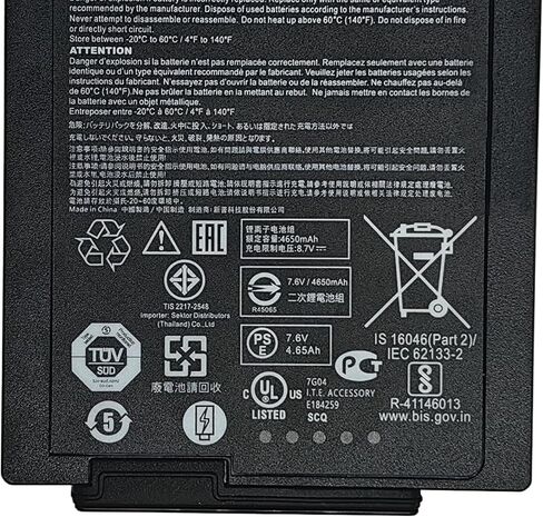 بطارية XLBM1 36Wh 4770mAh بديلة لسلسلة Zebra Xplore LynPD5O3 0B23-01H4000E 0B23-023U000P 7.6V in Kuwait
