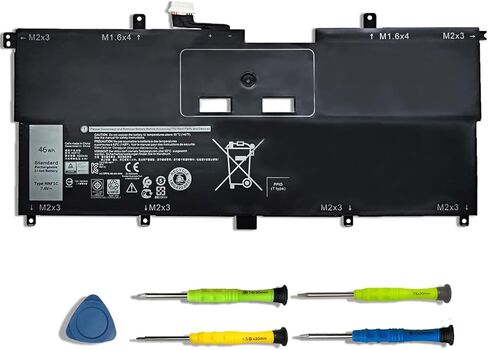 NNF1C بطارية كمبيوتر محمول لـ Dell XPS 13 2-in-1 9365 SXPS 13 9365 2-in-1 2017 XPS 13-9365-D1605TS D1805TS D2805TS D3605TS D3805TS D4605TS Series HMPFH 0NNF1C NP0V3 0HMPFH P71G P71G001 in Kuwait