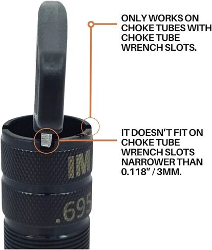 Pantessi™ Flat Choke Tube Wrench for 12ga, 16ga, 20ga, 28ga & .410 cal. Choke Tubes, Black in Kuwait