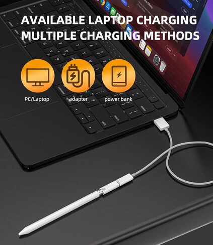 دونجل قلم شحن USB C أنثى إلى Lightning أنثى (عبوة من قطعتين) ملحقات محول شاحن القلم من الجيل الأول Ipencil Type C موصل Thunderbolt 3 4 محول كابل in Kuwait