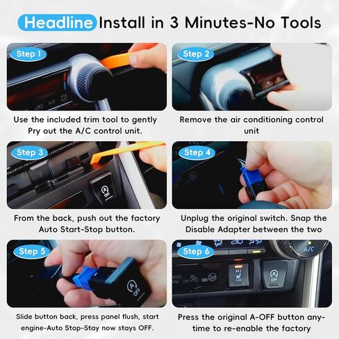 Auovo Start Stop Eliminator for 2020-2025 Toyota RAV4 A-Off Disable/Canceller/Delete Auto Start Stop Function in Kuwait