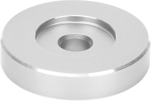 45 RPM Record Adapter, Large Hole Conversion Sheet Black Clamp 45 RPM Record Turntable Adapter for Most Big Hole Records (Silver) in Kuwait