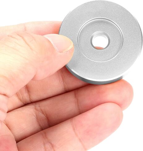 45 RPM Record Adapter, Large Hole Conversion Sheet Black Clamp 45 RPM Record Turntable Adapter for Most Big Hole Records (Silver) in Kuwait