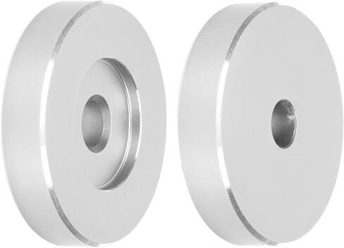 45 RPM Record Adapter, Large Hole Conversion Sheet Black Clamp 45 RPM Record Turntable Adapter for Most Big Hole Records (Silver) in Kuwait