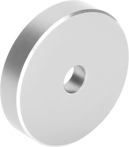 45 RPM Record Adapter, Large Hole Conversion Sheet Black Clamp 45 RPM Record Turntable Adapter for Most Big Hole Records (Silver) in Kuwait