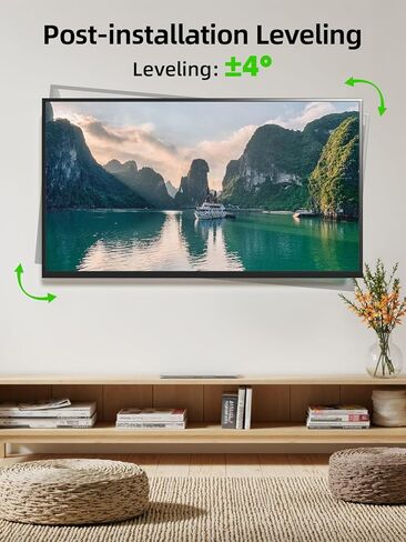 حامل تلفزيون على الحائط بحركة كاملة من USX MOUNT لأجهزة تلفزيون 42-97 بوصة يصل وزنها إلى 150 رطلًا، حامل تلفزيون على الحائط دوار ومائل مع امتداد، الحد الأقصى VESA 600x400 مم و16 بوصة، يناسب معظم أجهزة التلفاز 75 85 86 90 95 بوصة in Kuwait