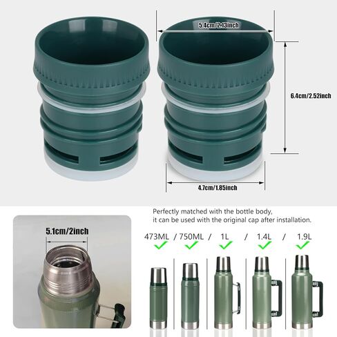 Essential Accessories Replacement Stopper Compatible with Stanley Classic Vacuum (1.1qt, 1.5qt, 2qt),Idea Insulation Sealing Stopper for Yerba Mate Drinking(1 Pack) in Saudi Arabia