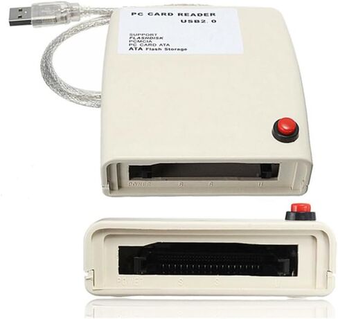 بطاقة قارئ بطاقات الذاكرة ATA PCMCIA بطاقة 68PIN - التوصيل والتشغيل، USB 2.0 يدعم 20 ميجابايت - 20 جيجا PC Card/قارئ ATA in Kuwait