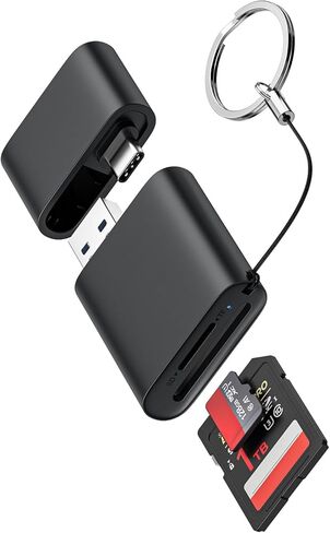 قارئ بطاقة USB 3.0 إلى محول بطاقة Micro SD، قارئ بطاقة ذاكرة 5G SD، محول USB A - C، قارئ بطاقة ثنائي الفتحة لـ UHS-I SD/Micro SD/SDHC/SDXC/MMC، يدعم OTG للتوصيل والتشغيل in Kuwait