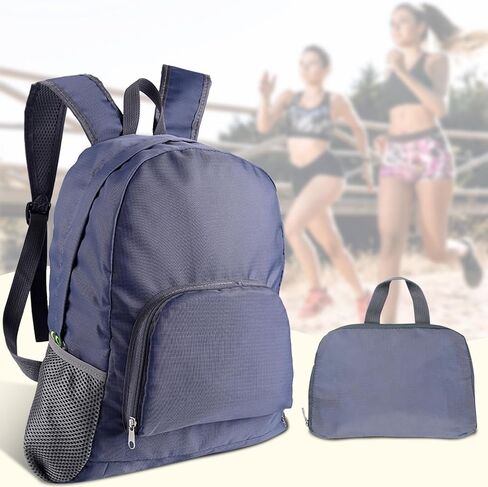 Foldable Backpack Travel Collapsible Backpacks Lightweight Packable Backpacks Men Women Foldable Day Pack for Travel, Hiking, Walking, Cycling, Camping (Grey) in Kuwait