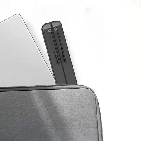 Foldable Laptop Stand with Phone Holder - 13-Level Adjustment,Thickened & Stable, Height Adjustable for Desktop,Portable Cooling Storage Stand for Computers & Tablets,Home & Office Use,White in Kuwait