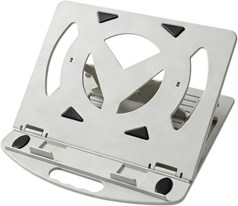 Portable Laptop Stand, Ergonomic & Foldable, Computer Stand 7 Adjustable Angles, 360° Rotating, Cooling Vent Design, Lightweight Laptop Stand for Desk, Office, Travel, Home in Kuwait