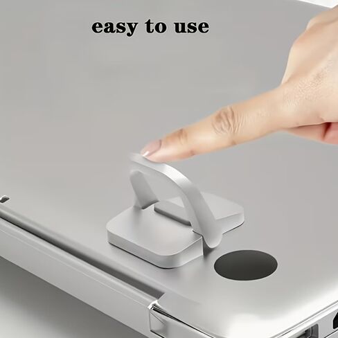 2Pcs Invisible Foldable Laptop Stand, Mini Self-Adhesive Laptop Cooling Feet, Portable Ergonomic Laptop Riser in Kuwait