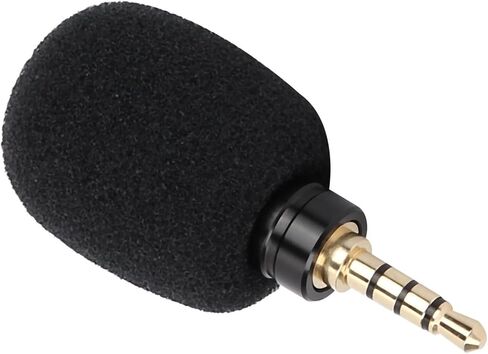 GOWENIC 3.5mm Jack Plug Mini Microphone Durable Long Service Time for Better Voice Recording Pen Smartphone (3.5 Four-Pole Mono Direct Plug) in Kuwait
