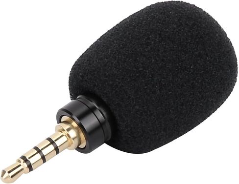 GOWENIC 3.5mm Jack Plug Mini Microphone Durable Long Service Time for Better Voice Recording Pen Smartphone (3.5 Four-Pole Mono Direct Plug) in Kuwait