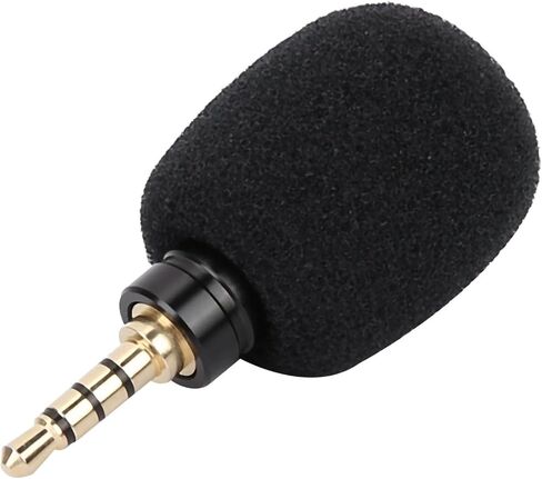 GOWENIC 3.5mm Jack Plug Mini Microphone Durable Long Service Time for Better Voice Recording Pen Smartphone (3.5 Four-Pole Mono Direct Plug) in Kuwait