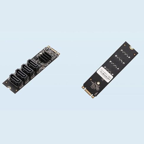 NVME إلى بطاقة التوسعة M.2 PCIE 4 Port SATA3.0 2 SATA3 وحدة تحكم مضاعف SSD محول عالية السرعة in Kuwait