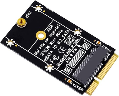 MSata إلى M.2 محول بطاقة SSD القرص الصلب توسيع محول 2230/2242 لا يوجد سائق مطلوب التوصيل والتشغيل in Kuwait
