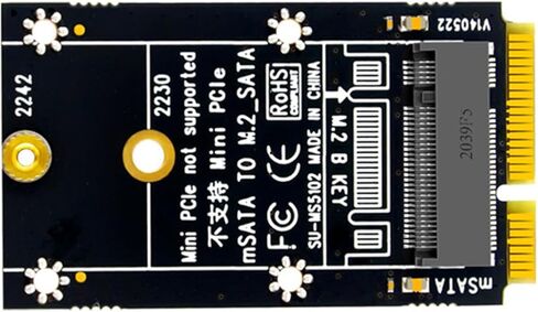 MSata إلى M.2 محول بطاقة SSD القرص الصلب توسيع محول 2230/2242 لا يوجد سائق مطلوب التوصيل والتشغيل in Kuwait