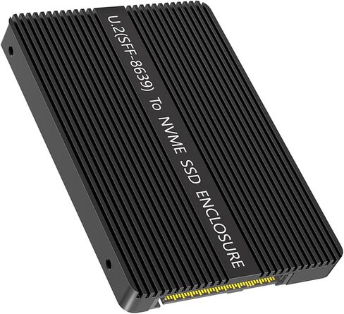 NVME U.2 محولات PCIe HDDs إلى محول U.2 SFF-8639 مع علبة قرص صلب من الألومنيوم لمحولات محركات الأقراص الصلبة الرئيسية in Kuwait