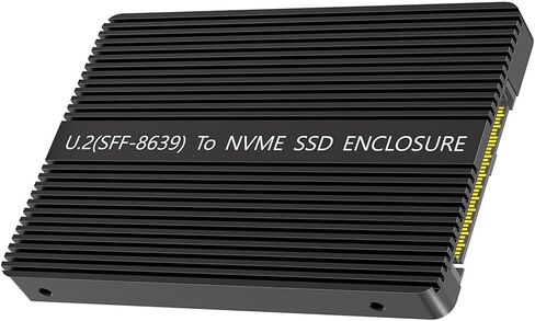 NVME U.2 محولات PCIe HDDs إلى محول U.2 SFF-8639 مع علبة قرص صلب من الألومنيوم لمحولات محركات الأقراص الصلبة الرئيسية in Kuwait