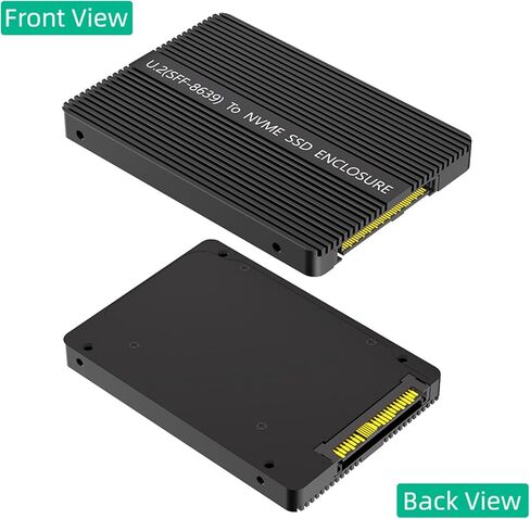 NVME U.2 محولات PCIe HDDs إلى محول U.2 SFF-8639 مع علبة قرص صلب من الألومنيوم لمحولات محركات الأقراص الصلبة الرئيسية in Kuwait