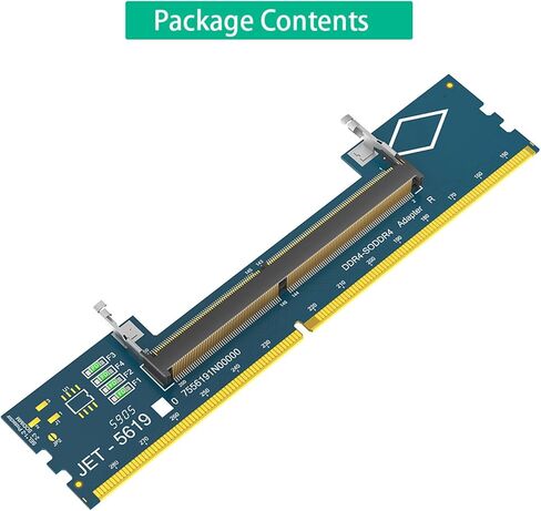 Dimm إلى Dimm بطاقة محول ترقية الكمبيوتر المحمول إلى تكوين سطح المكتب دعم سعة 32 جيجابايت 5600 ميجا هرتز تردد بطاقة محول الذاكرة in Kuwait