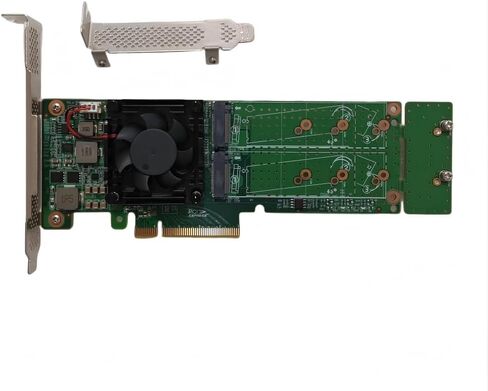 بطاقة محول PCIe 3.0 X 8 4-Port M.2 NVMe SSD مع PLX 8747، تدعم 22110 مم M.2 SSD- in Kuwait