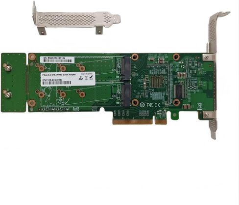 بطاقة محول PCIe 3.0 X 8 4-Port M.2 NVMe SSD مع PLX 8747، تدعم 22110 مم M.2 SSD- in Kuwait