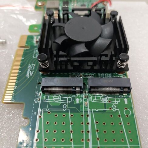 بطاقة محول PCIe 3.0 X 8 4-Port M.2 NVMe SSD مع PLX 8747، تدعم 22110 مم M.2 SSD- in Kuwait